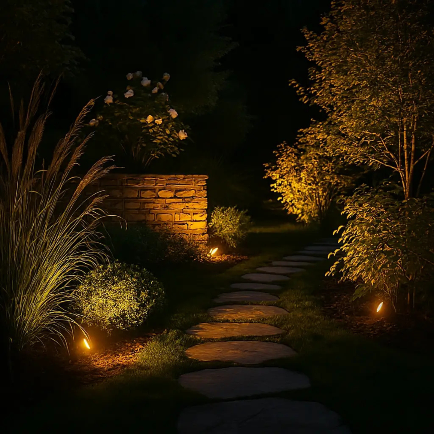 Modern Garden Spotlight - Solar Powered