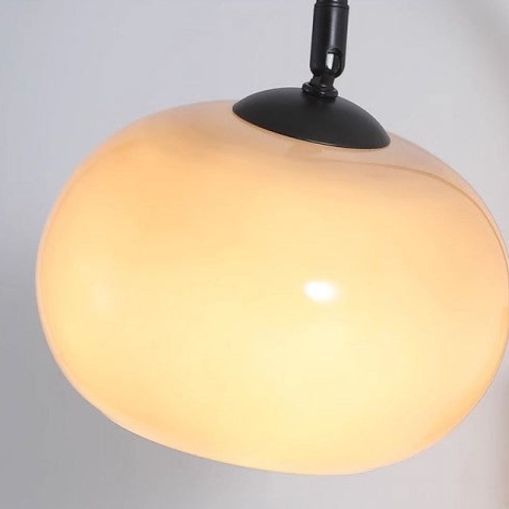 Arched Wall Sconce with Wood Base  - Bauhaus Mid Century