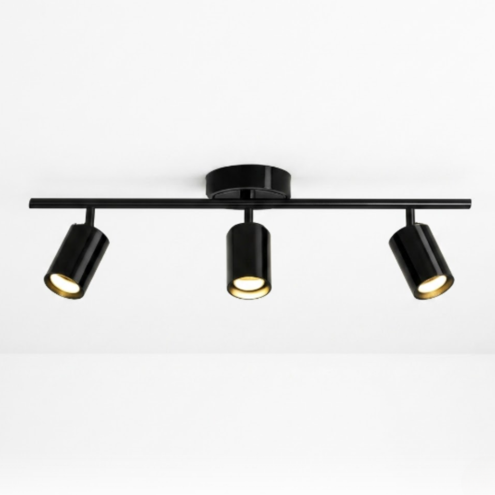 LED-Schienenbeleuchtung mit verstellbaren radialen Spotlights – Modern Industrial