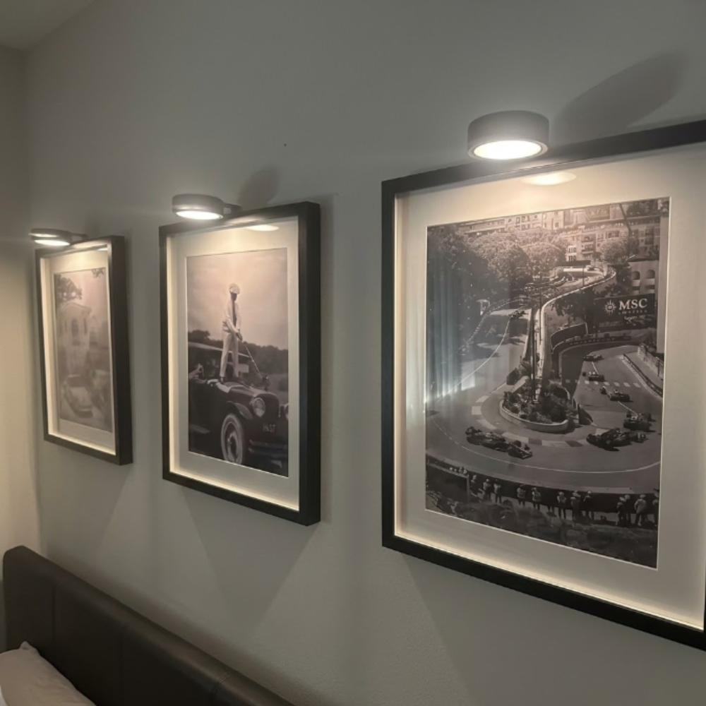 Wiederaufladbare magnetische Bilderleuchte mit Fernbedienung – Werkzeugfreie Galeriespotlight