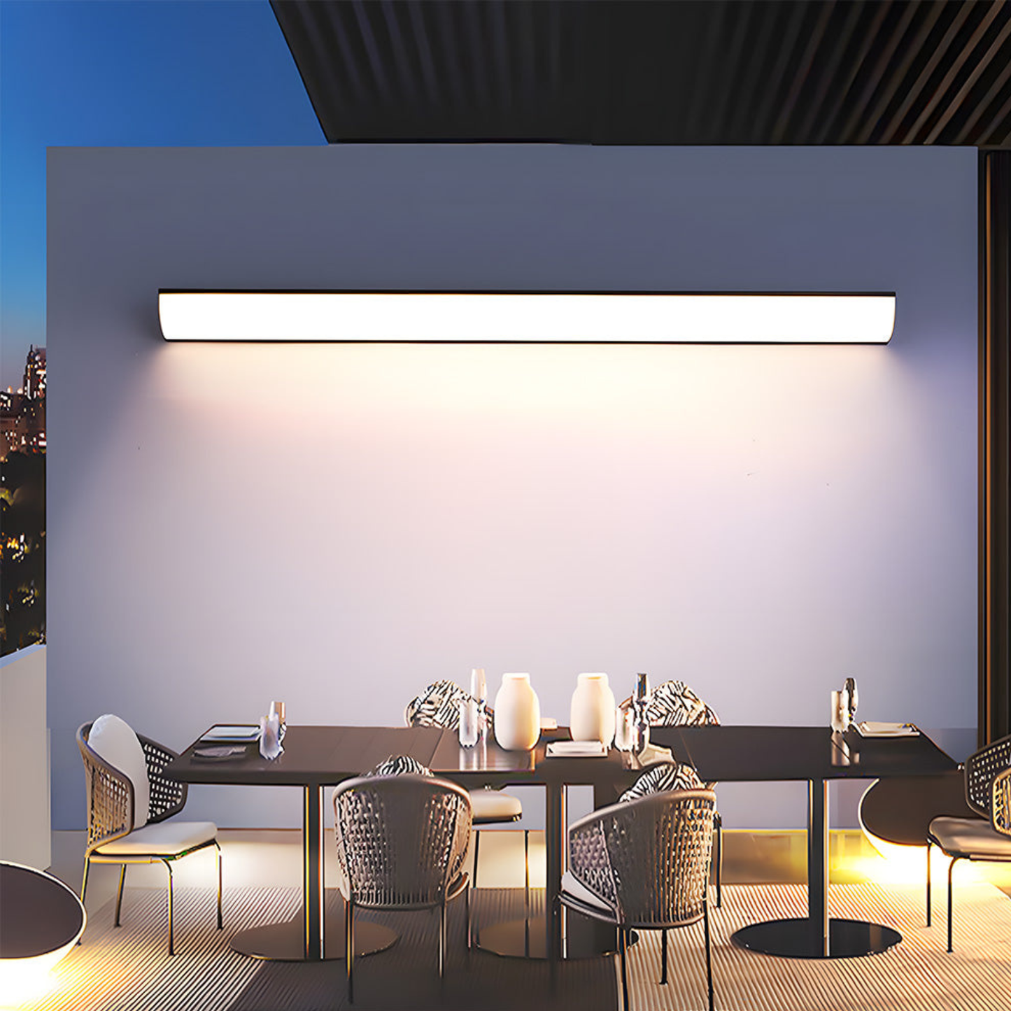 Modern Linear Beam Outdoor LED Wall Light