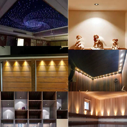 Recessed Lighting Kit with 12W or 20W Transformer - Aluminum Mini Spots