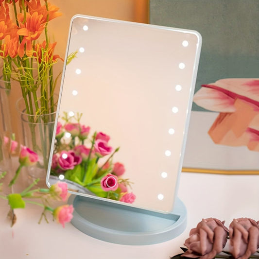 Miroir de maquillage LED avec commande tactile et LED intégrée - Moderne et minimaliste