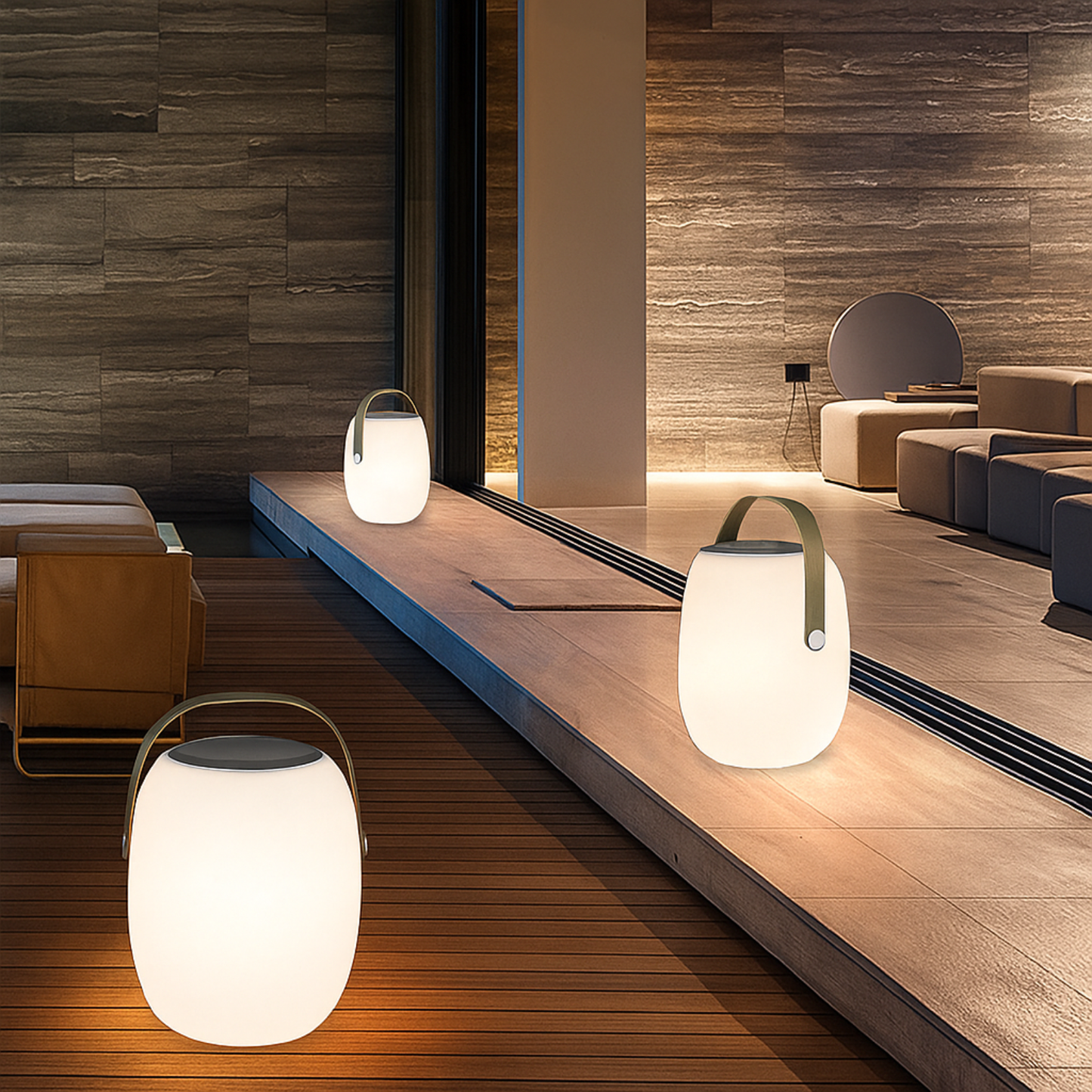 Solar-Powered Portable LED Lantern