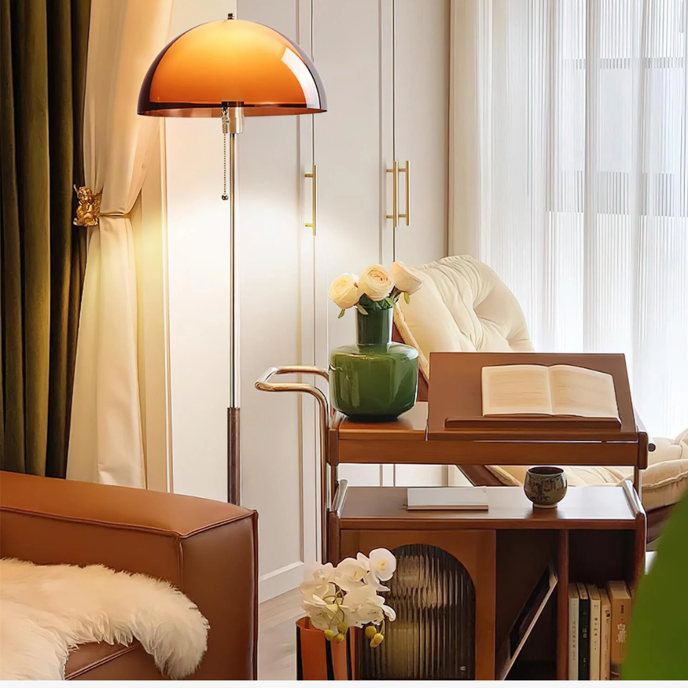 Modern Floor Lamp for Bedroom and Living Room - Mid-Century Retro Design