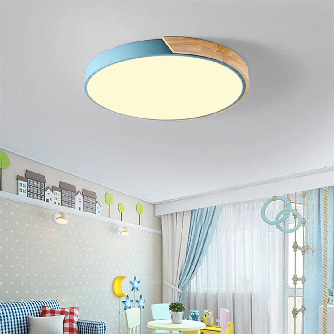 Splice Wood Flush Mount