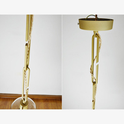 Modern Botanical Planter Pendant Light  - Gold Glass Bowl Pendant Lights