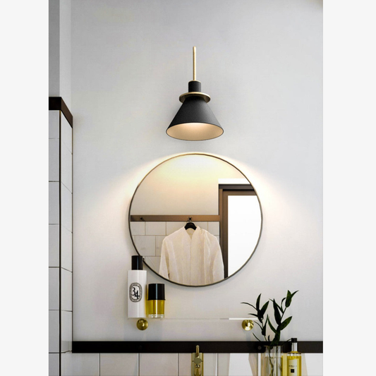 Architectural Matte Alloy Wall Light - Minimalist Nordic Conical Wall Sconce