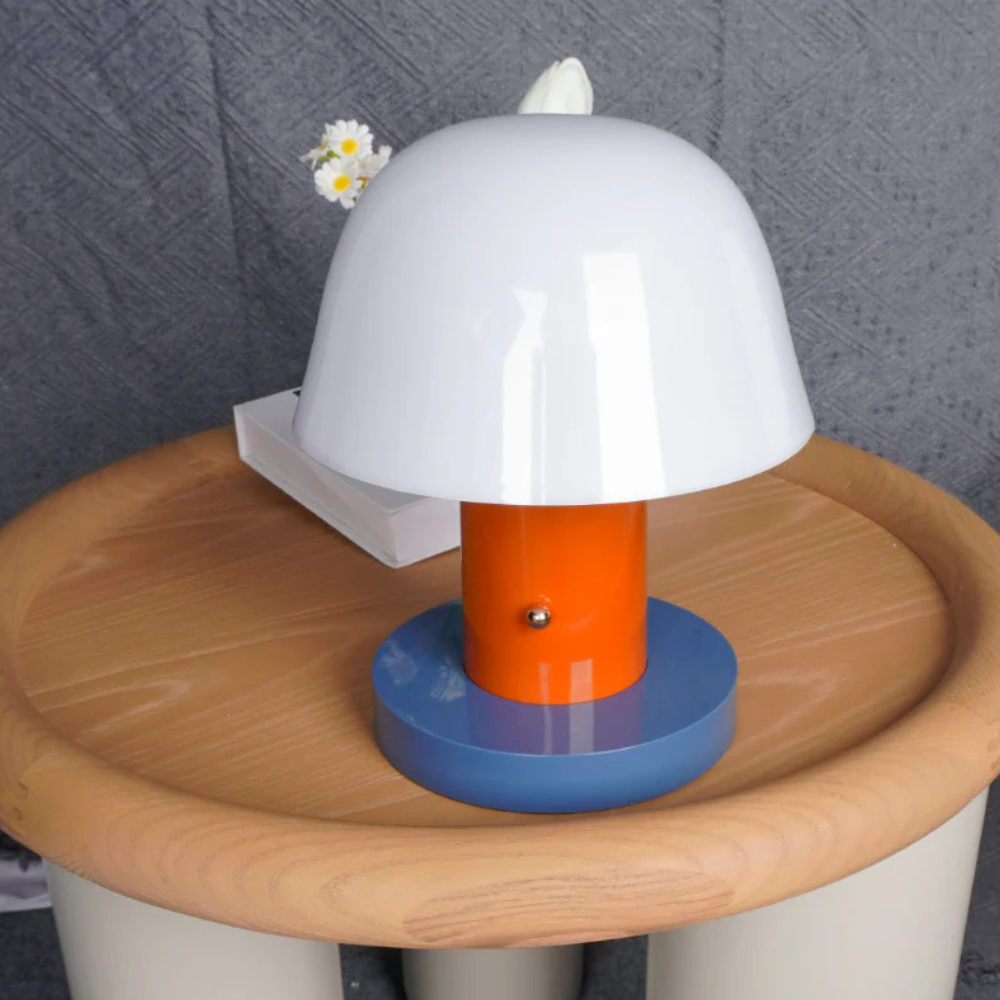 LED Table Lamp with USB Port and Touch Dimmer - Mid Century Danish Style