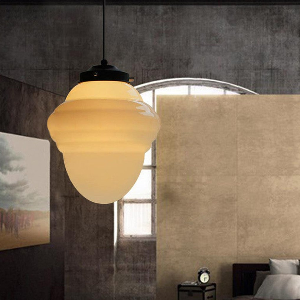 Architektur Mattglas Pendelleuchten-Serie — Minimalistischer Mattweißer Wandleuchter
