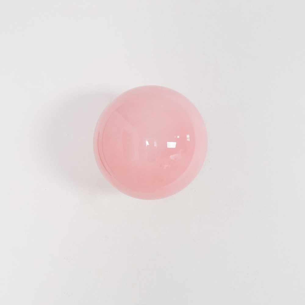 Frosted Sphere Wall Light with Metallic Base - Modern Vintage Design