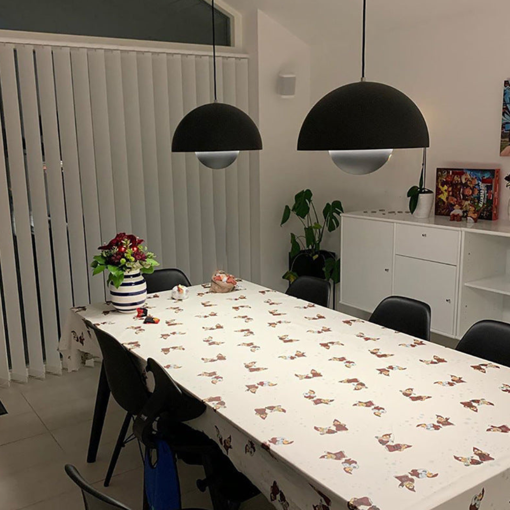 Pendant Light with Nested Dome Metal Shades - Mid Century Modern Retro