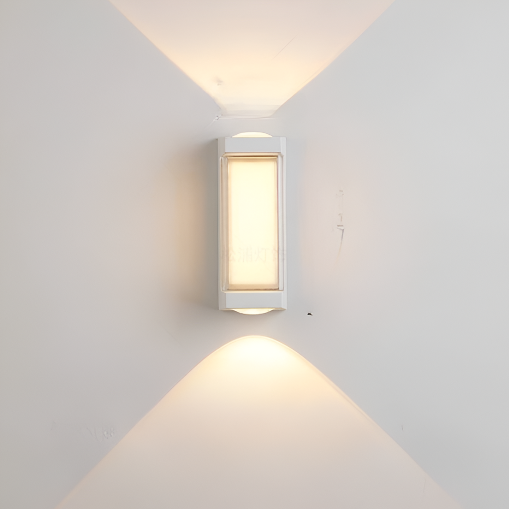 Außen-LED-Verandaleuchten mit integrierter LED und mattierter Acryllinse