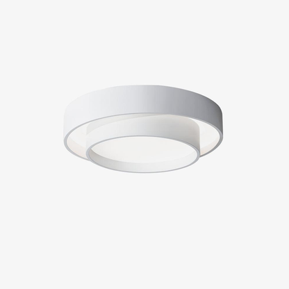 Concentric Ring Ceiling Light with Tiered Shade - Modern Flush Mount