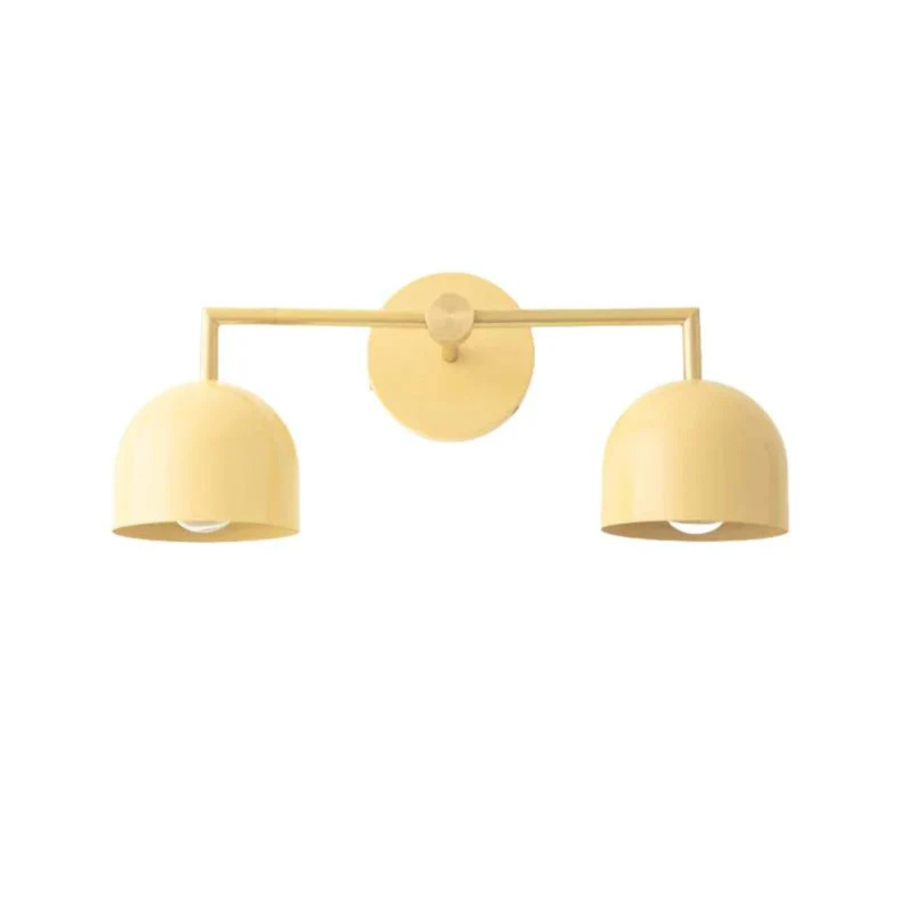 Luminaires de salle de bain au-dessus du miroir avec cadre métallique - Moderne du milieu du siècle