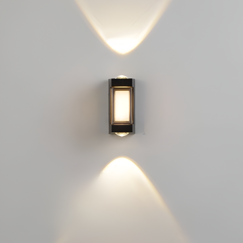 Außen-LED-Verandaleuchten mit integrierter LED und mattierter Acryllinse