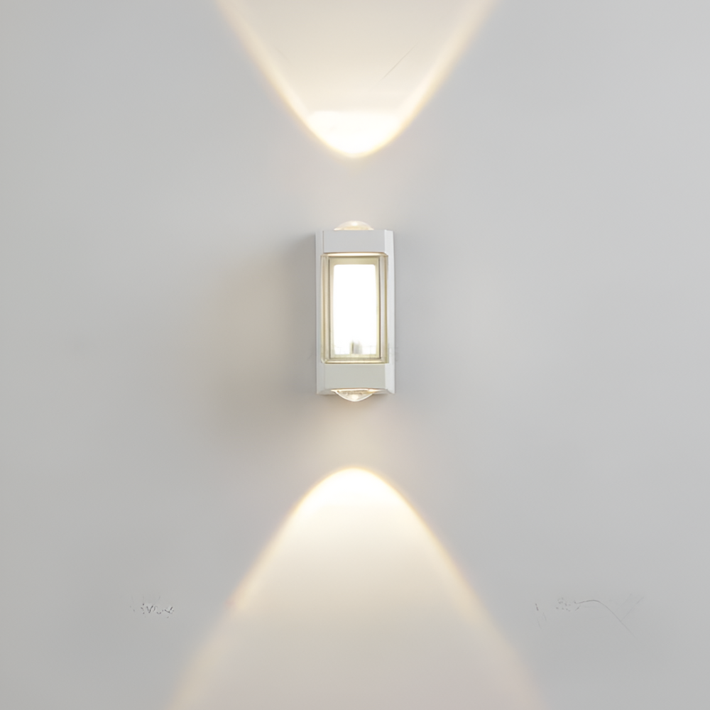 Außen-LED-Verandaleuchten mit integrierter LED und mattierter Acryllinse