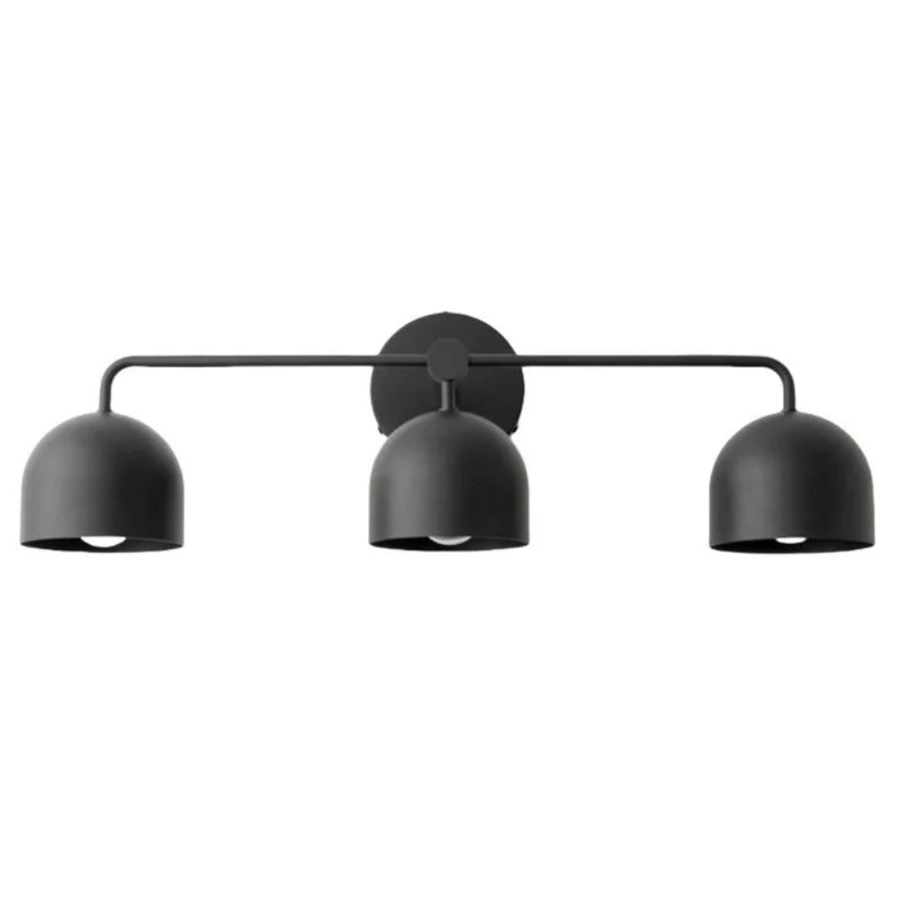 Luminaires de salle de bain au-dessus du miroir avec cadre métallique - Moderne du milieu du siècle