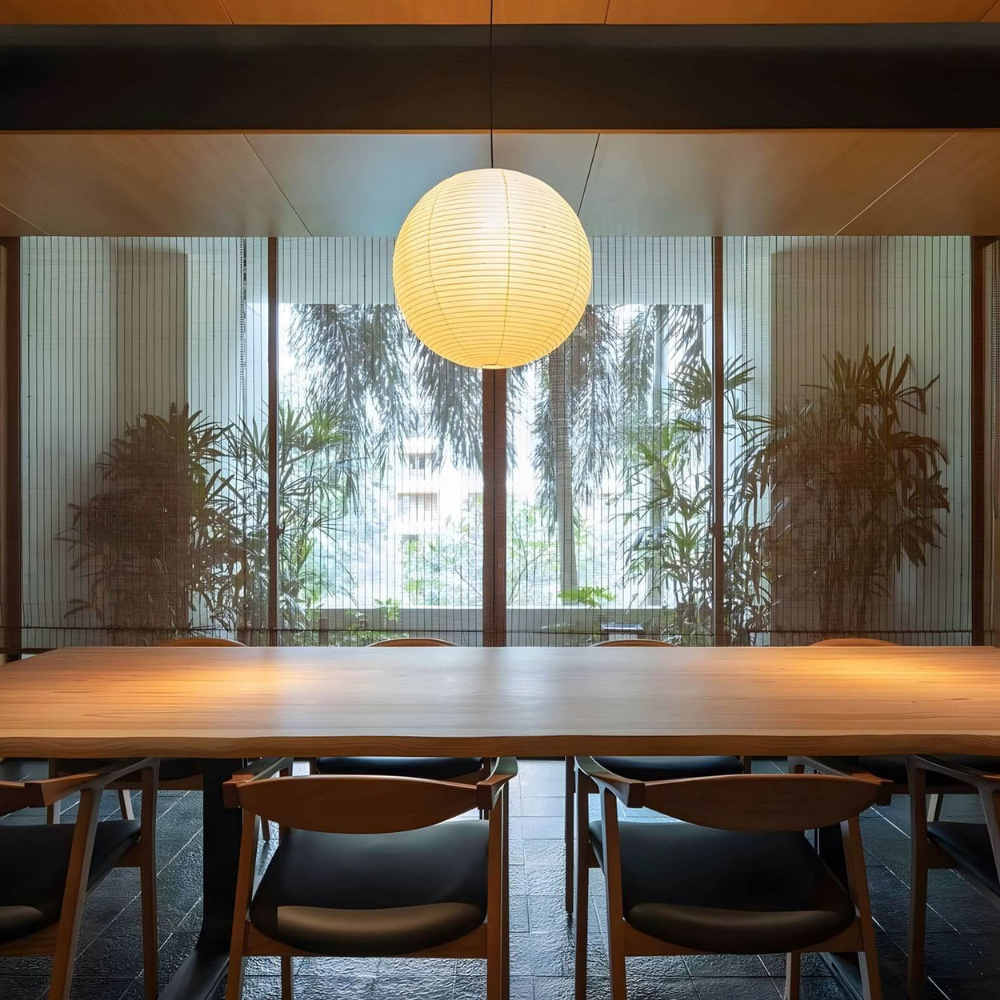 Japanese Paper Lantern Pendant Light - Washi Paper Globe Ceiling Lamp