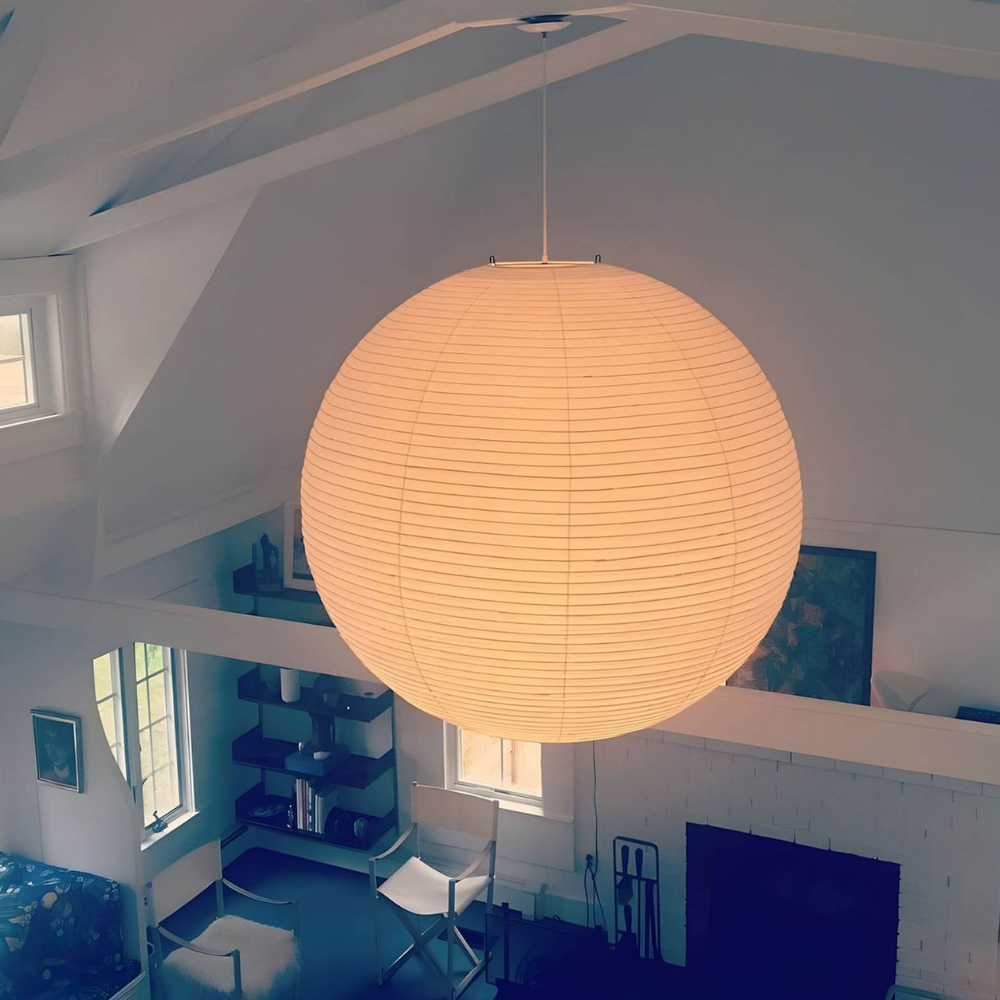 Japanese Paper Lantern Pendant Light - Washi Paper Globe Ceiling Lamp