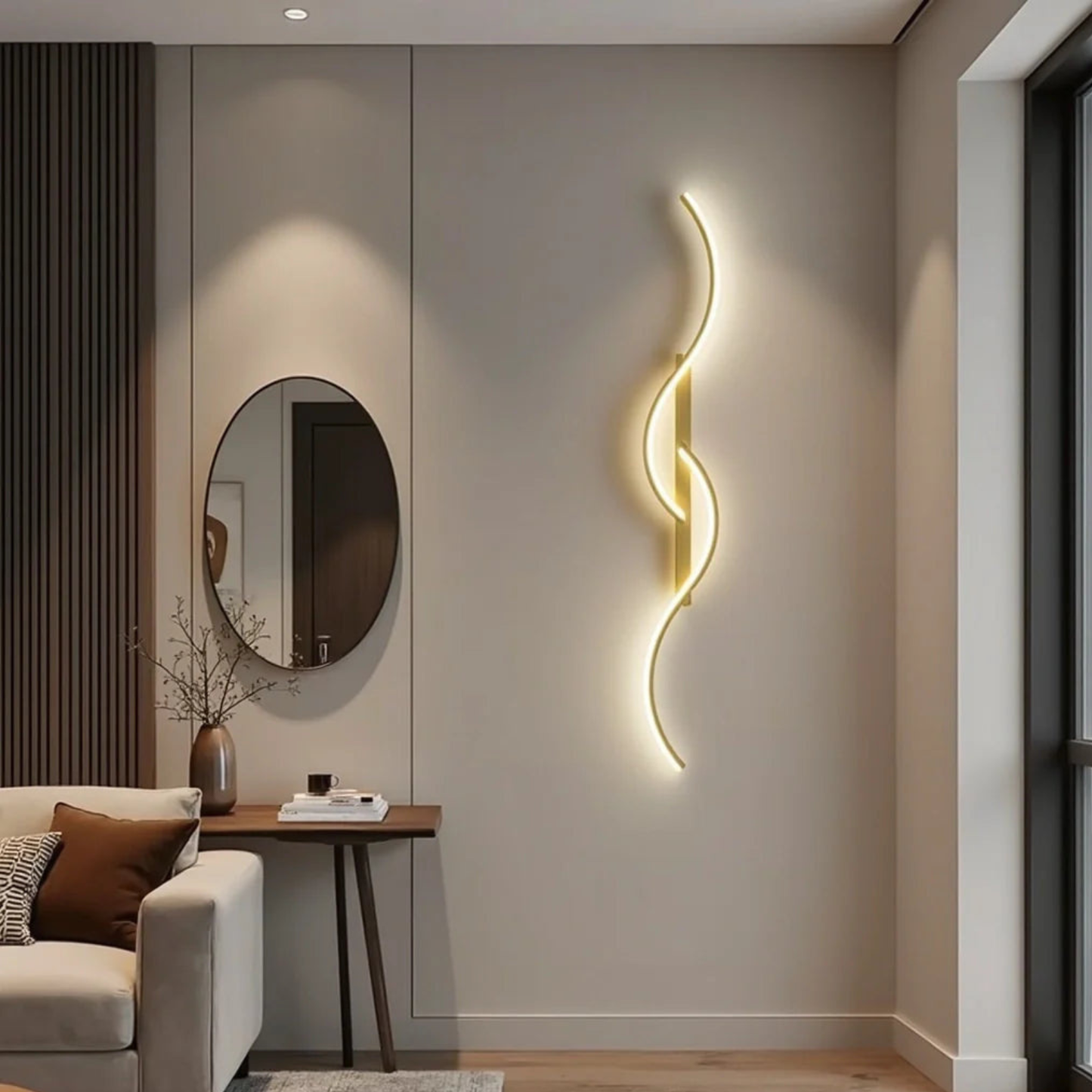 Minimalist Wavy Chic LED Wall Light