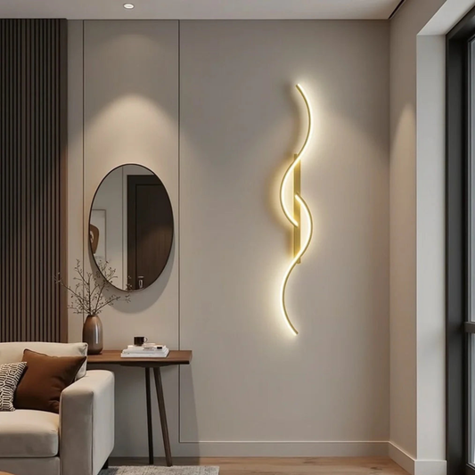 Minimalist Wavy Chic LED Wall Light