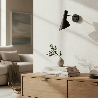 Modern Tapered Metal Wall Sconce - Nordic Asymmetrical Task Light