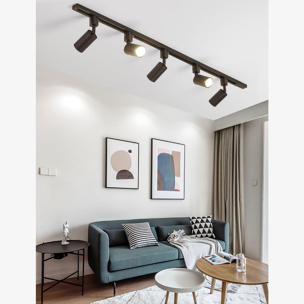 LED Track Lighting with Integrated LED and Adjustable Rail - Architectural Style