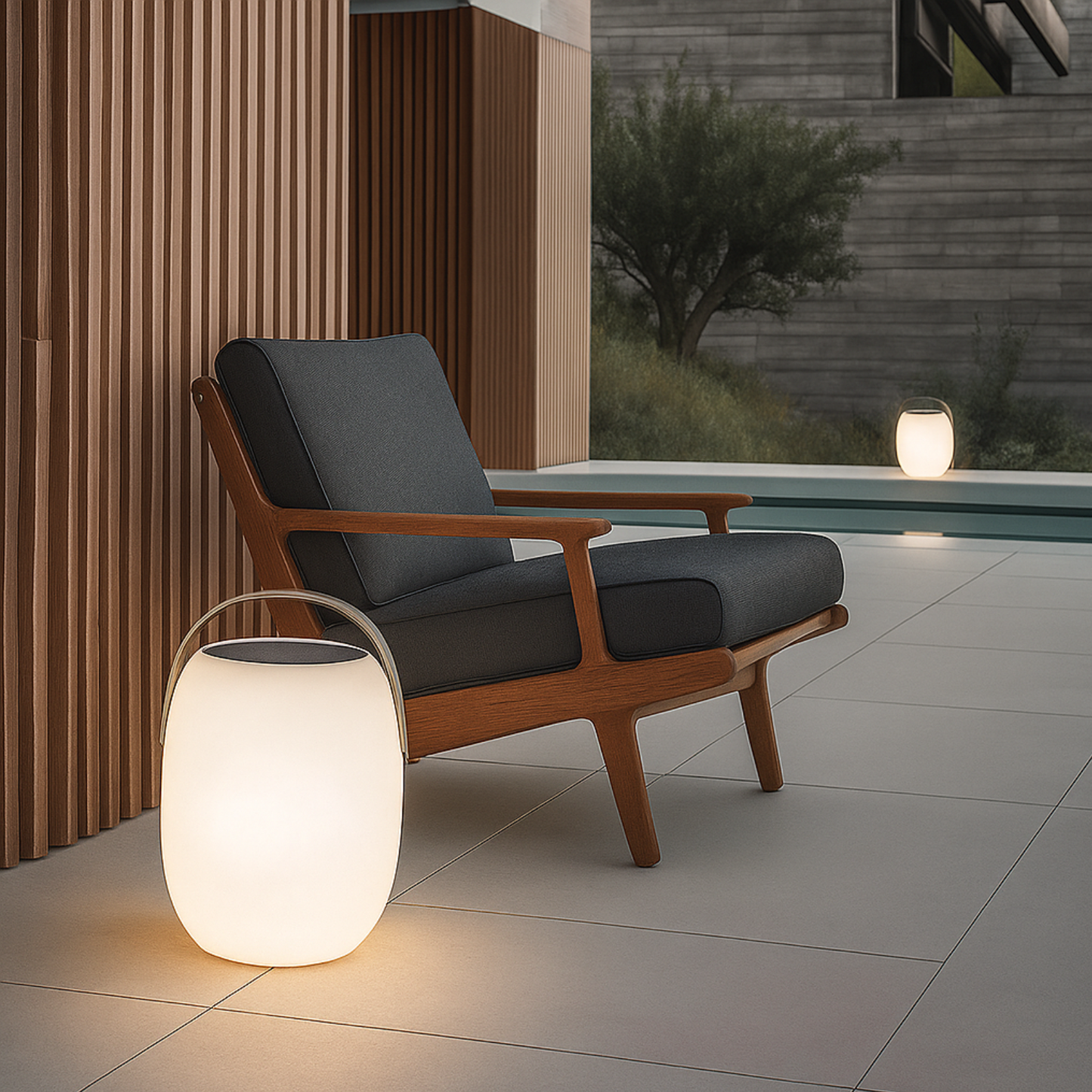 Solar-Powered Portable LED Lantern