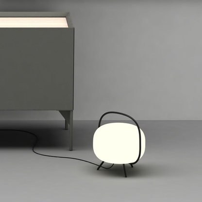 Modern Japanese Style Table Lantern - Minimalist Frosted Glass Mood Light