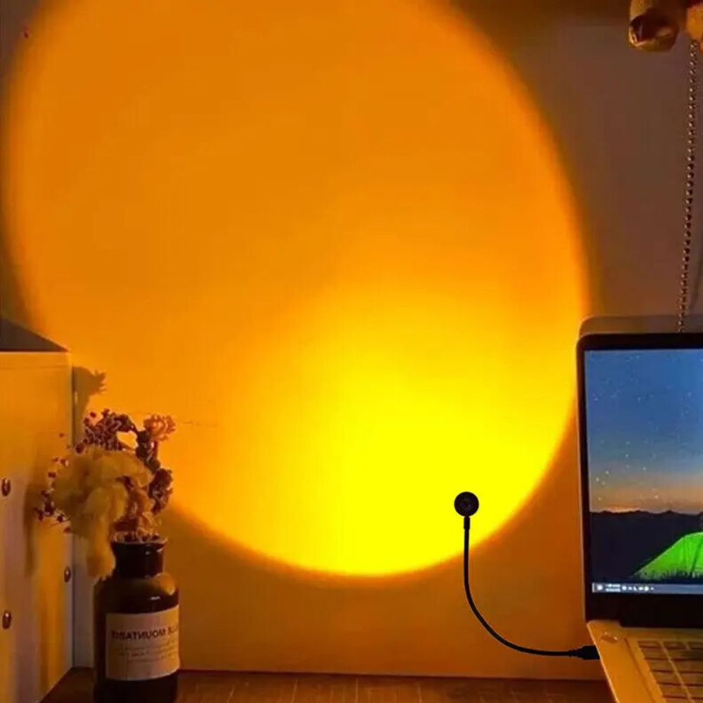 LED Sunset Lamp with 13 Color Modes - Portable Photography Modern