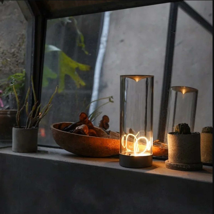 Modern Cylinder LED Lamp - Cordless Magnetic Rechargeable Accent Light