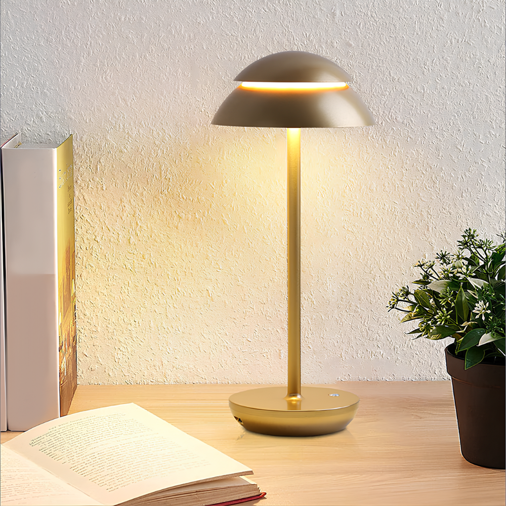 Lampe de table sans fil à LED minimaliste scandinave - Lumière rechargeable à intensité variable