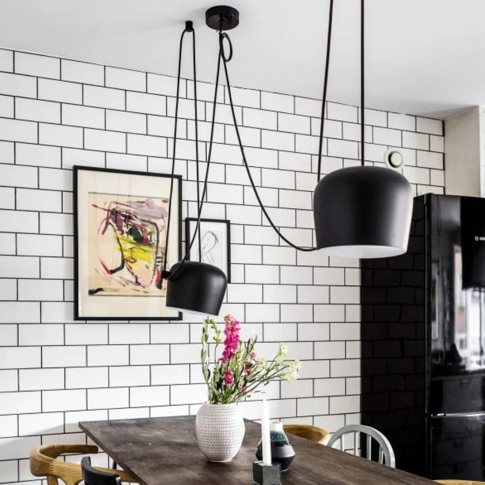 Moderne Drapierte Glocken-Pendelleuchte – Mehrfachkabel Verstellbare Pendelleuchten