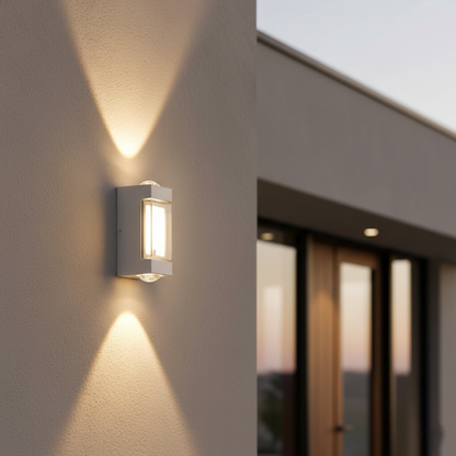 Outdoor Led Porch Lights with Integrated LED and Frosted Acrylic Lens