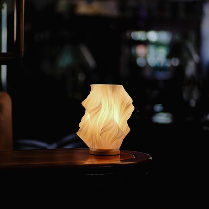 Modern Textured Bedside Vase Lamp