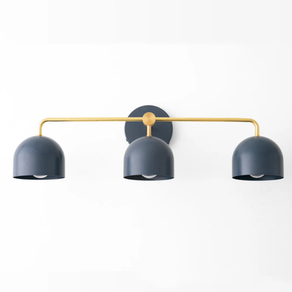 Bathroom lights above mirror with Metallic Frame - Mid-Century Modern