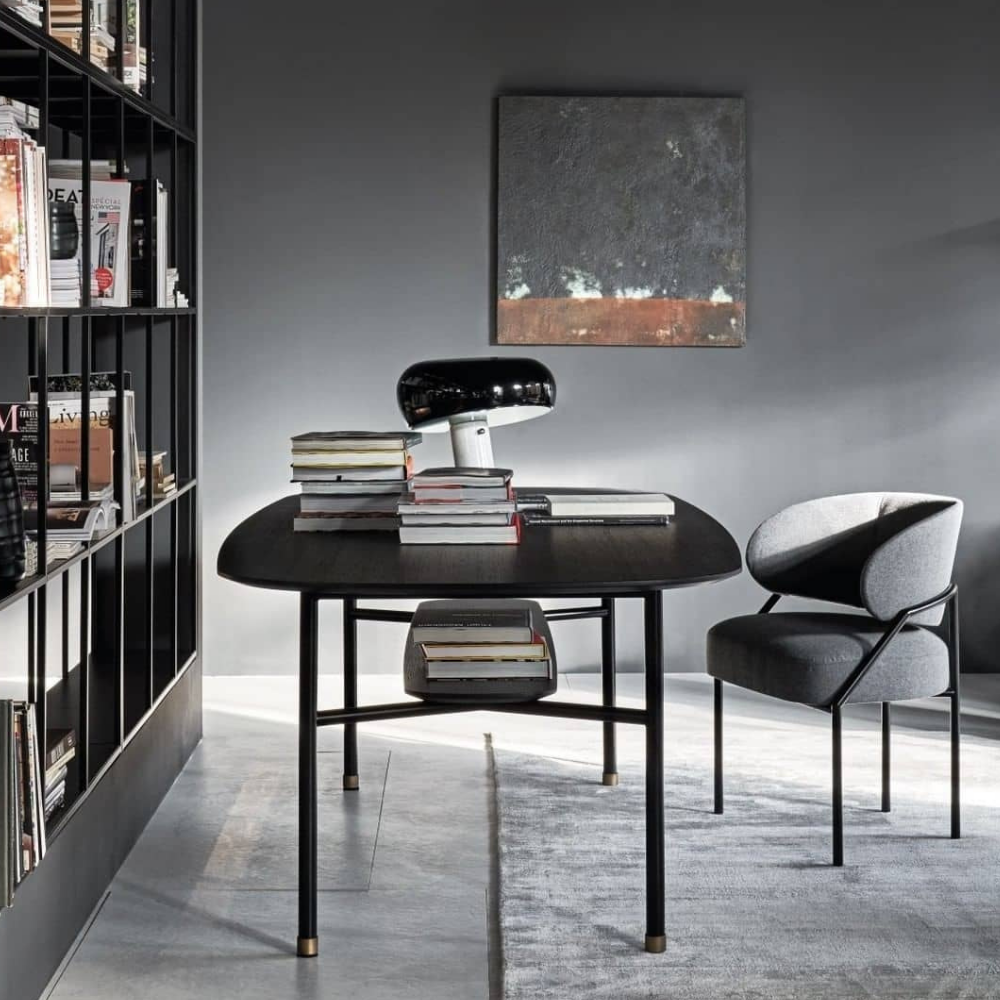 Architektonische Marmor-Basis-Akzentlampe – Minimalistische glänzende Steinsäulenleuchte