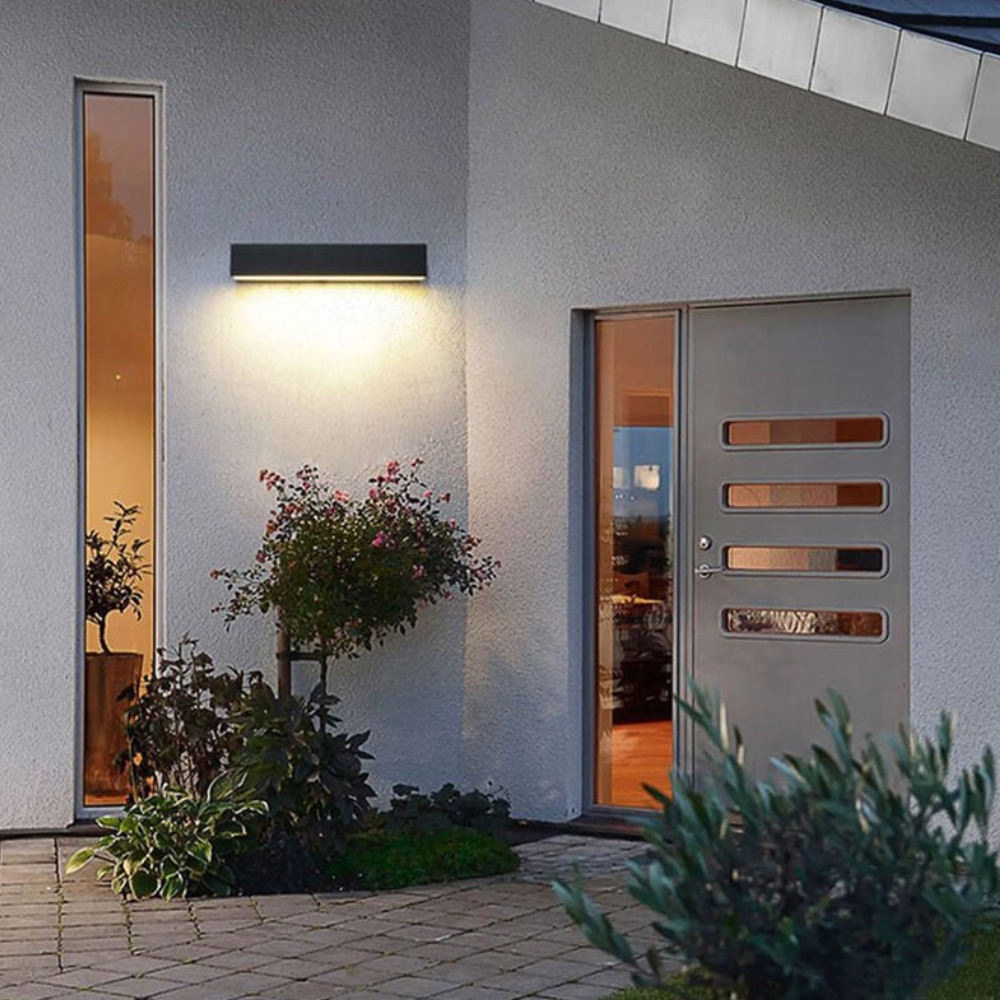 Außen-LED-Verandaleuchten mit mattiertem Acrylschirm und Aluminiumgehäuse – Moderne Wandleuchte