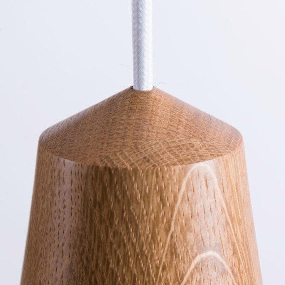 Modern Wood Nordic Pendant Light - Artisan Macaron Silhouette Hanging Lamp