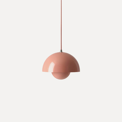 Pendant Light with Nested Dome Metal Shades - Mid Century Modern Retro