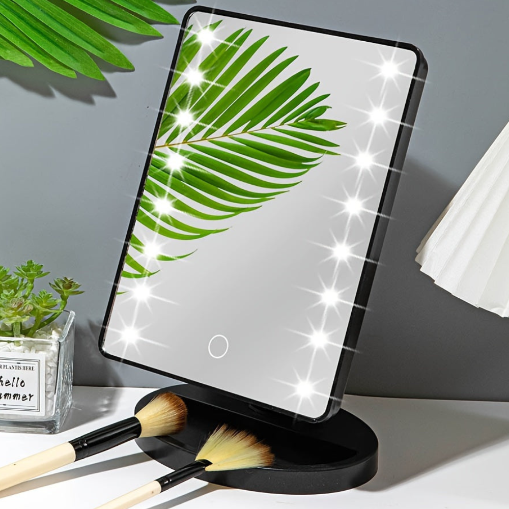 Led makeup mirror with Touch Control and Integrated LED - Modern Minimalist