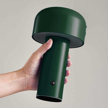 Mushroom Table Lamp Rechargeable LED with Adjustable Brightness - Mid Century