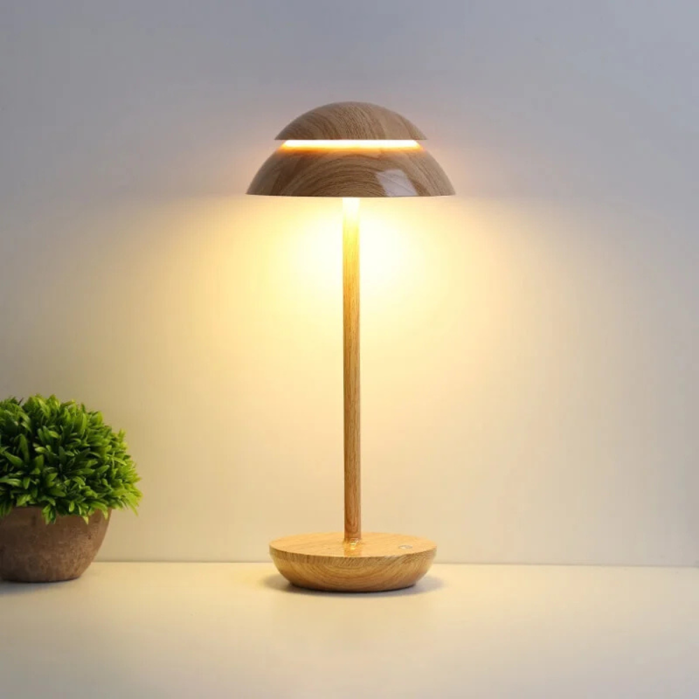 Lampe de table sans fil à LED minimaliste scandinave - Lumière rechargeable à intensité variable