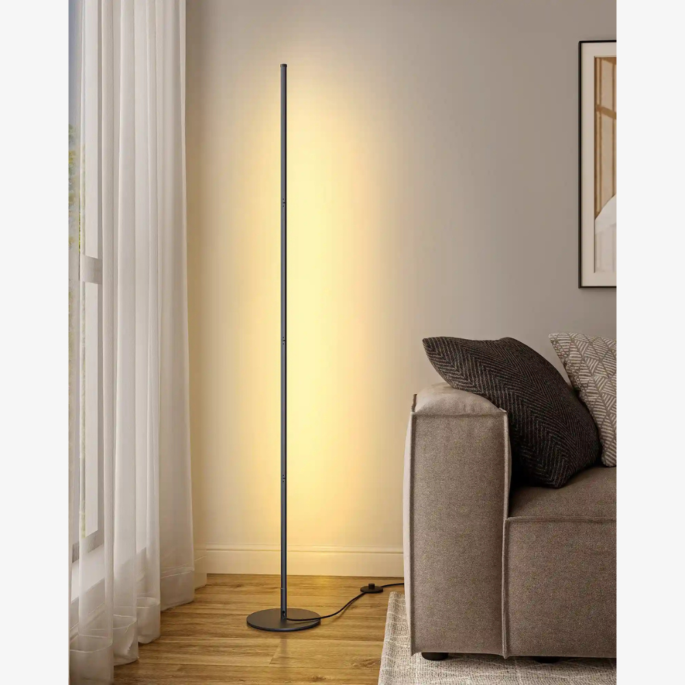 Dimmbare Stehlampe mit Fernbedienung und höhenverstellbarem LED-Stiel