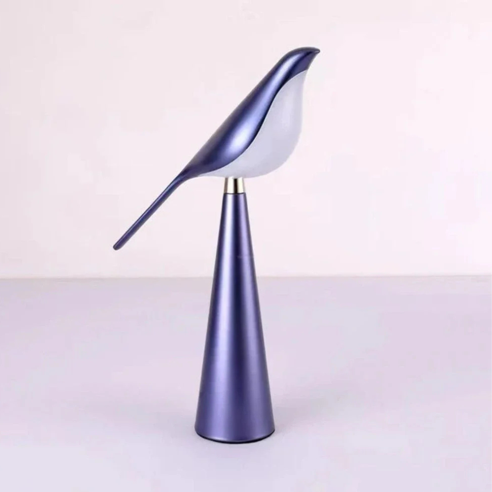 Mid Century Modern Magpie Bird Table Lamp - Sculptural Accent Desk Light