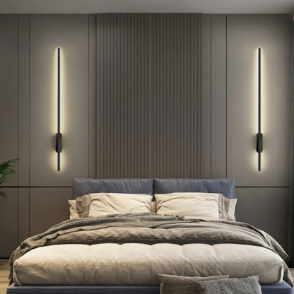 Modern Minimalist Linear LED Wall Sconce - Slim Vertical Wall Lamp