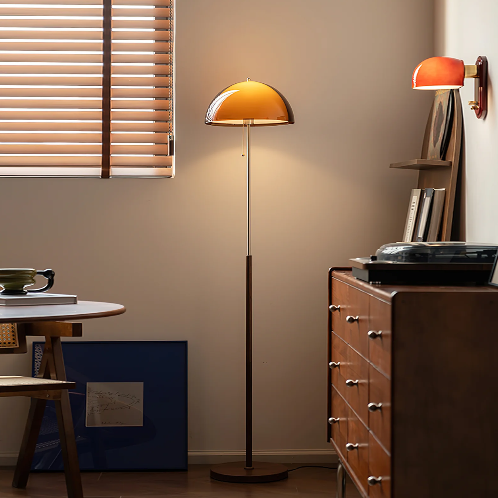 Modern Floor Lamp for Bedroom and Living Room - Mid-Century Retro Design