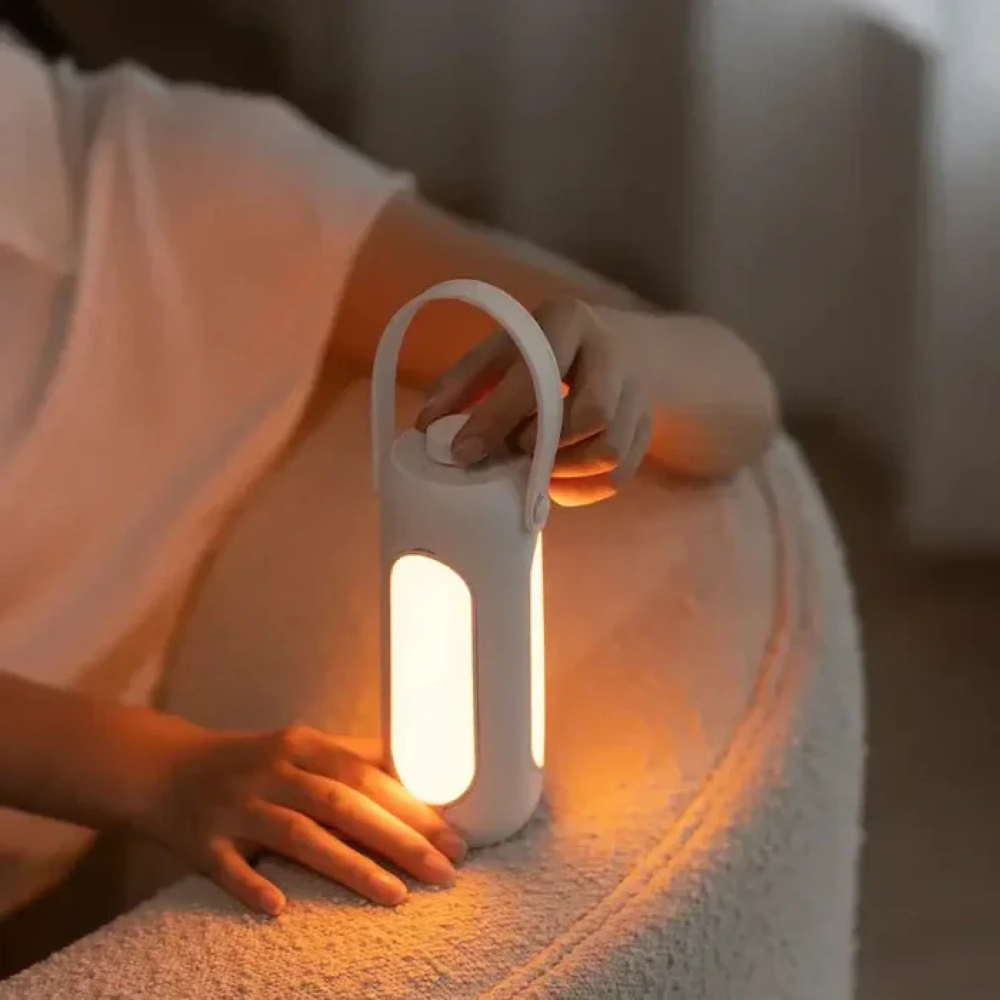 Lampe d'extérieur rechargeable à lumière chaude - Portable et minimaliste