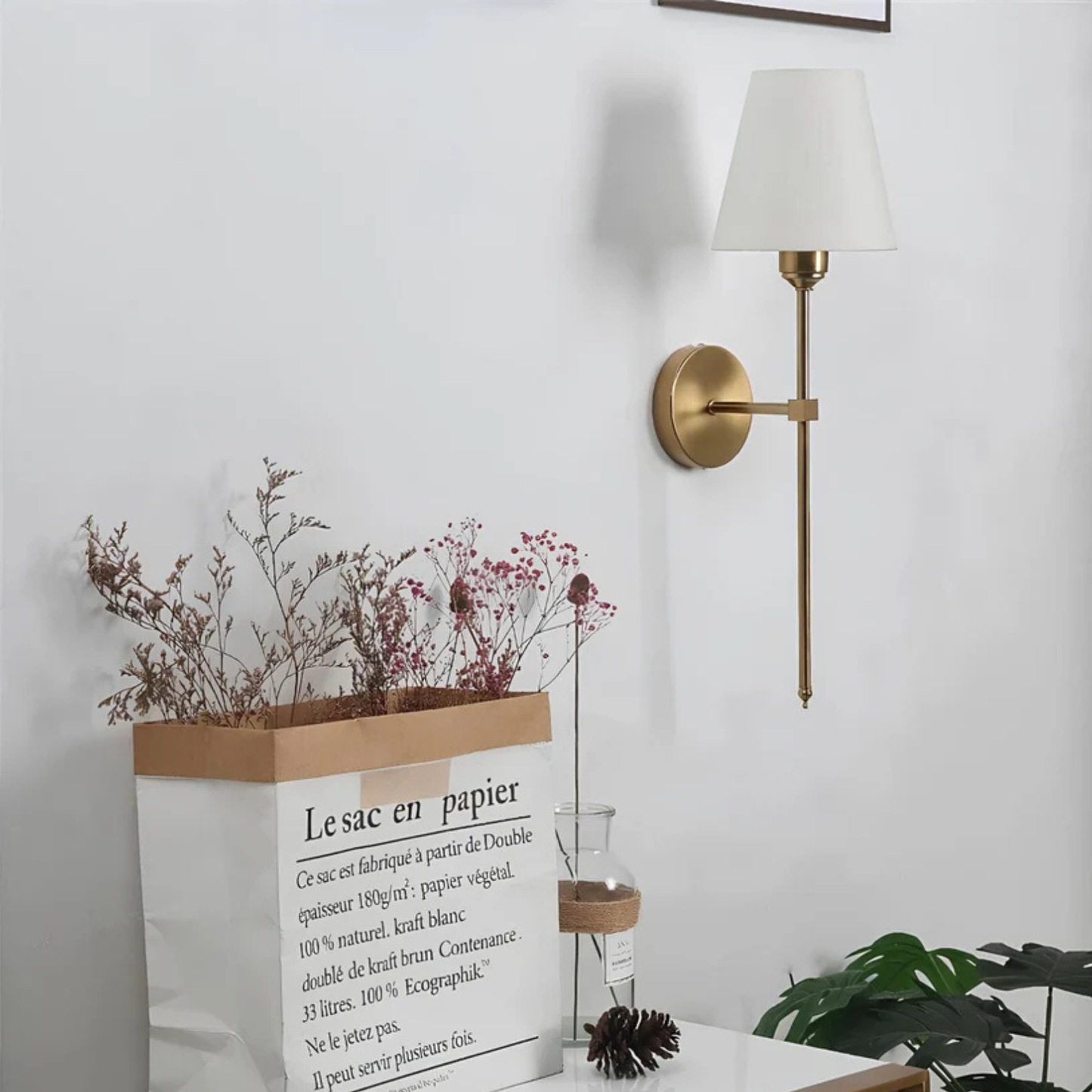 Applique murale sans fil - Applique élégante moderne - Commande à distance